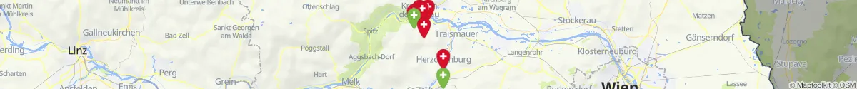 Map view for Pharmacies emergency services nearby Wölbling (Sankt Pölten (Land), Niederösterreich)
